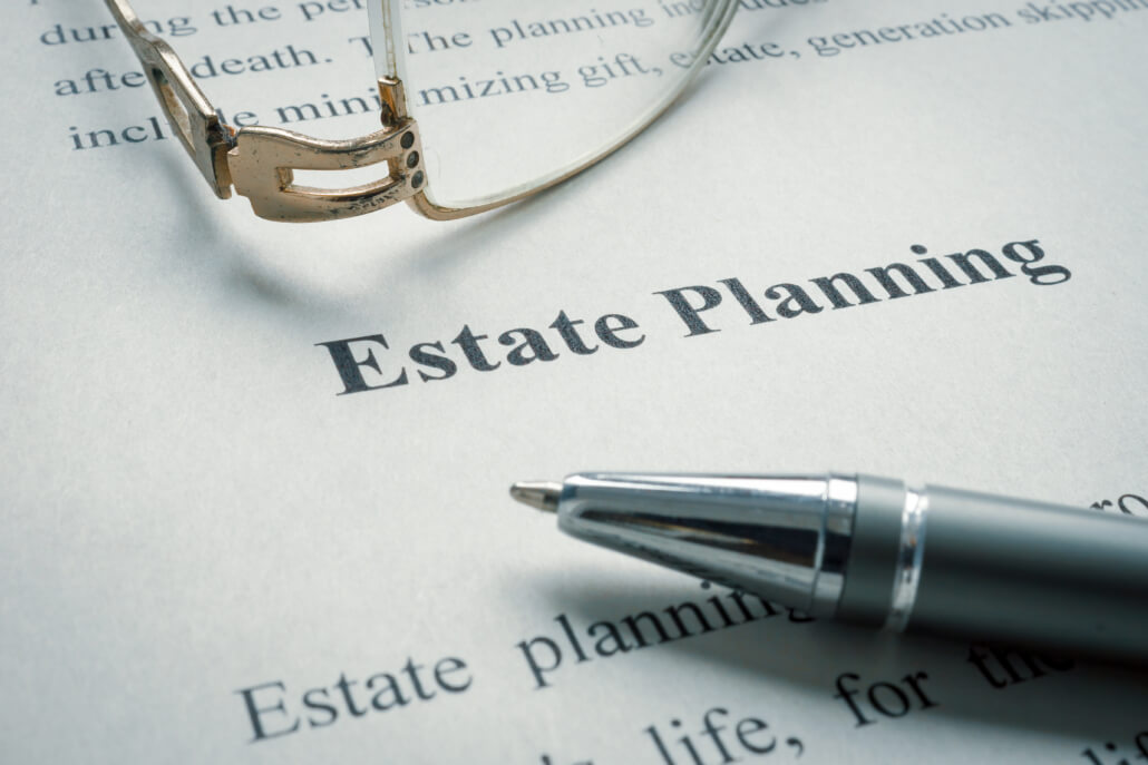 A document titled 'Estate Planning,' highlighting the detailed, long-term focus of actuarial consulting companies in securing a legacy.